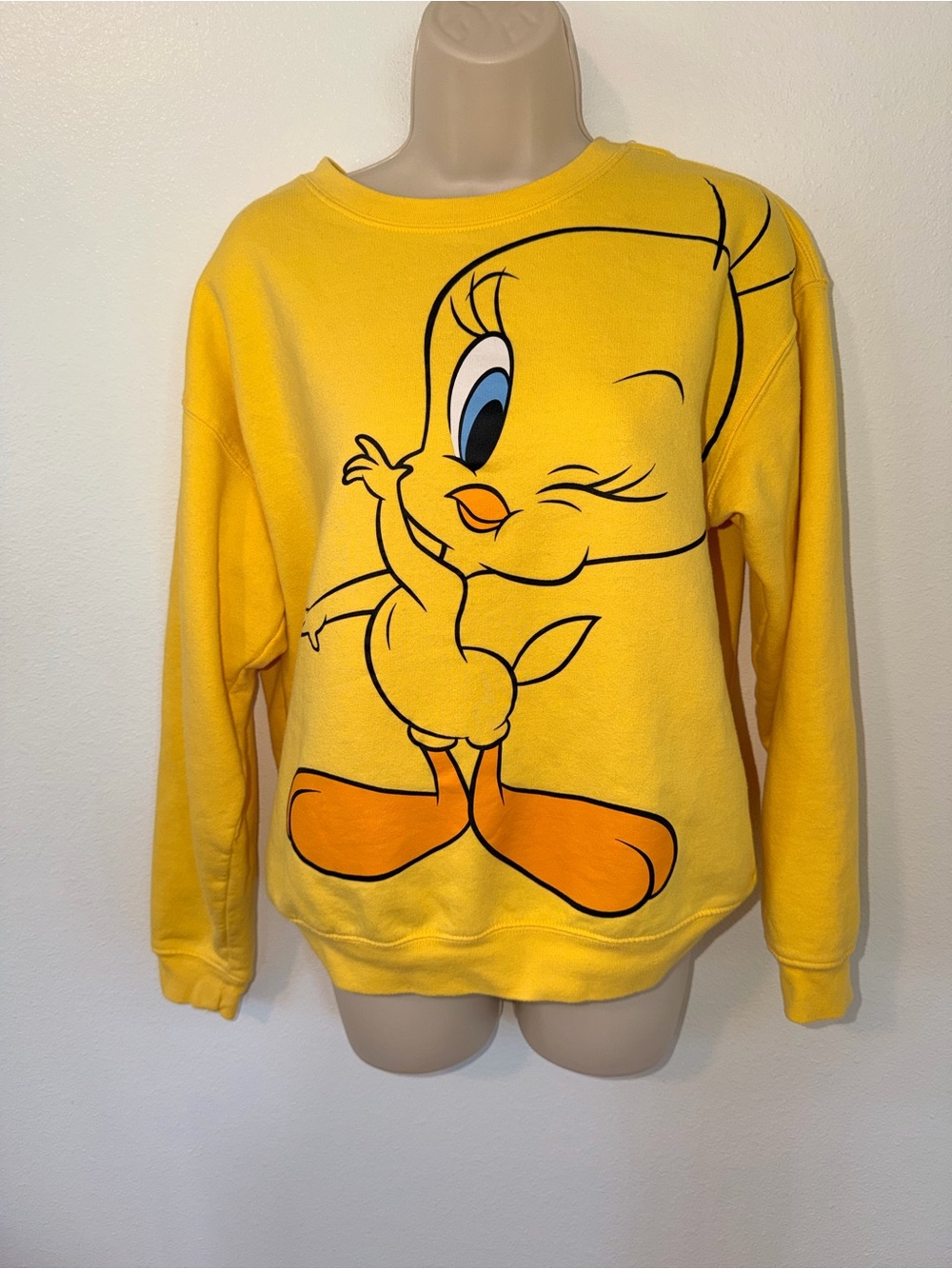 Warner Bros. Yellow Tweety Crewneck Sweatshirt